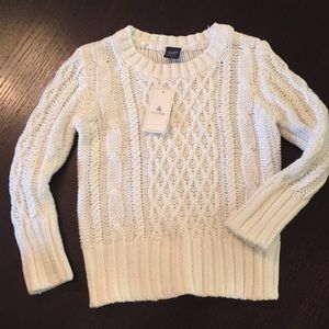 NWT white sweater 18-24months Gap